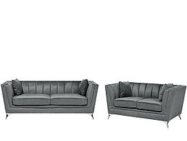 5-місний комплект дивана з оксамиту Grey GAULA
