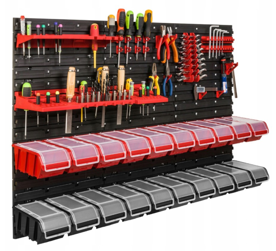 Панель для інструментів 115*78 см + 20 контейнерів із кришкою Kistenberg В103, фото 1