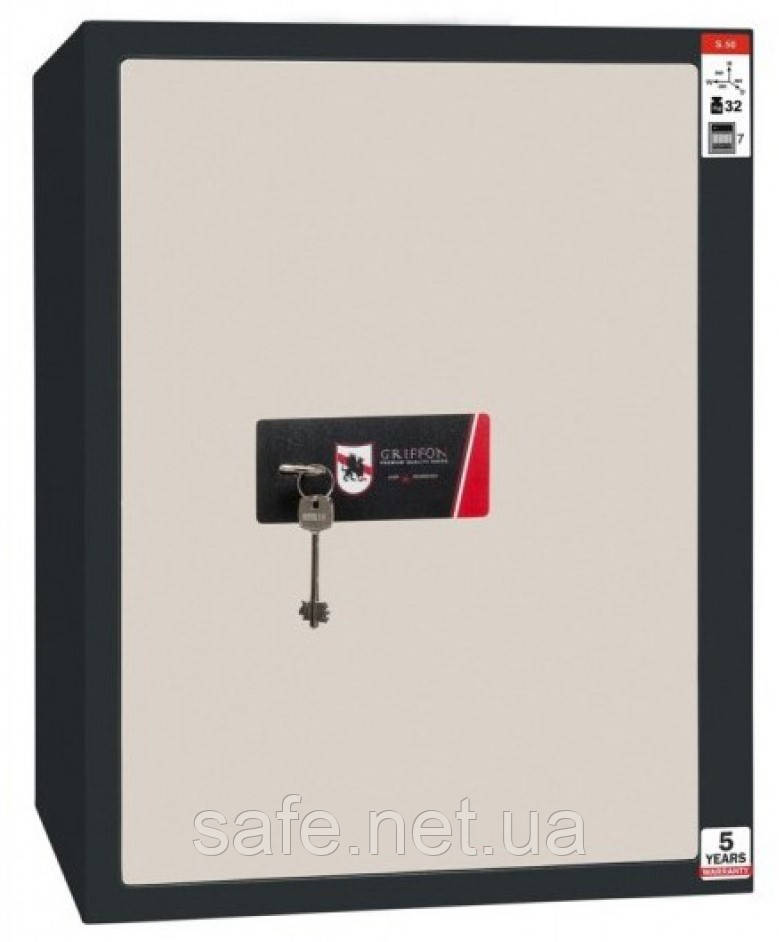 Сейф офісний Griffon S.50.K (ВxШxГ: 500x380x365), сейф для офісу, сейф для докуменів, грошей і друку