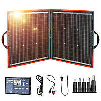 Гибкая складная солнечная панель Dokio 80W FFSP-80M. Зарядное для лодки, авто, аккумулятора 12В, телефона.