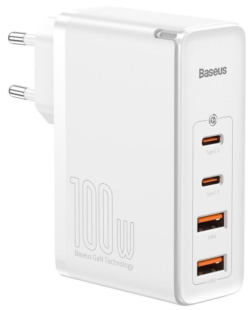 Мережевий зарядний пристрій Baseus GaN2 Pro Q.C 2C Charger Type-C Cable White (CCGAN2P-L02)