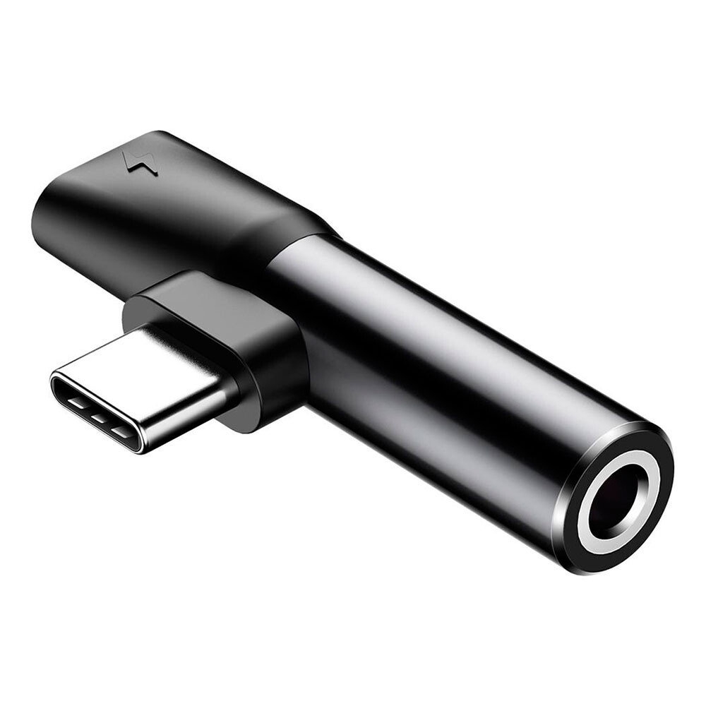 Перехідник Baseus L41 USB Type-C to USB Type-C  AUX 3.5mm Black CATL41-01