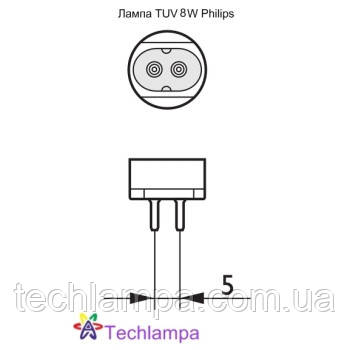 Лампа бактерицидна TUV 8W Philips