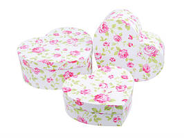 Комплект подарункових коробок у формі серця W-5525 23*10 см (3 шт)