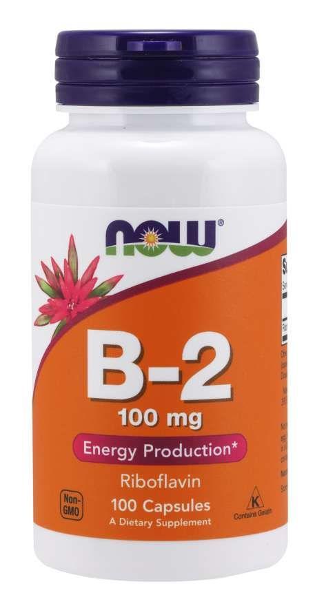 B-2 100 mg NOW Foods 100 Caps