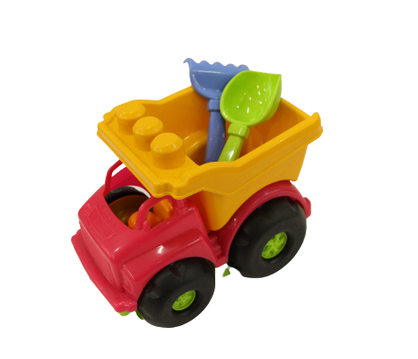 Детская пластиковая игрушечная машинка Тотошка" № 1 самосвал для ребенка с набором для песочницы - фото 2 - id-p1458111720