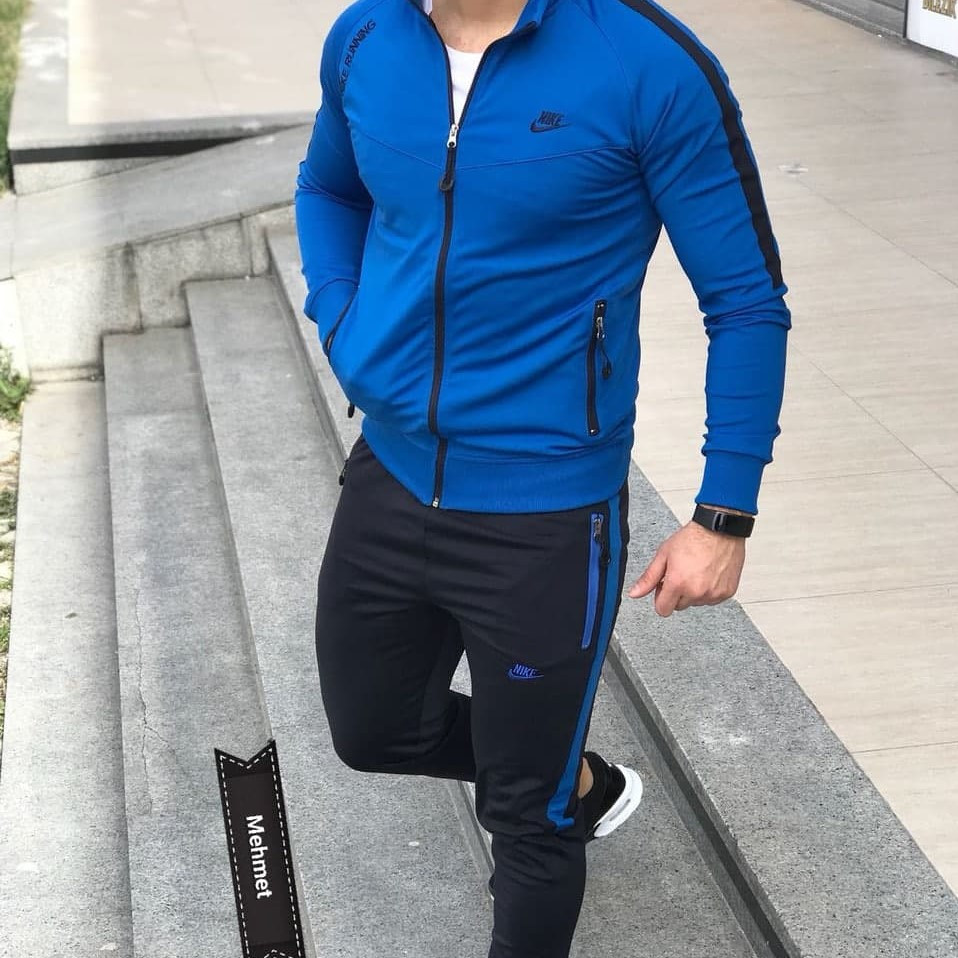 Чоловічий спортивний костюм Nike, синій Найк