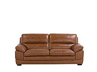 3-местный кожаный диван золотисто-коричневый HORTEN