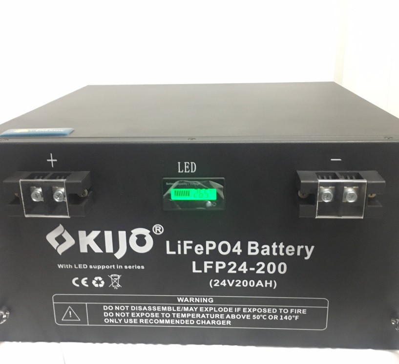 Літієвий акумулятор 200 Ач 24 В KIJO LiFePo4-24V200Ah Lithium Iron Phosphate