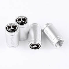 Ковпачки на ніпель для Мерседес Alitek Sports Silver Mercedes, 4 шт.