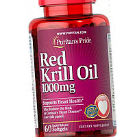 Масло кріля Puritan's Pride Red Krill Oil 1000 mg 60 гельових капсул