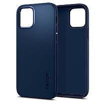 Чохол Spigen для iPhone 12 / 12 Pro Thin Fit, Navy Blue, фото 2