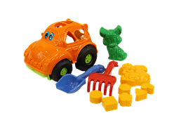 Дитяча пластикова іграшкова машинка сортер Автошка" №2 для дитини з набором для пісочниці