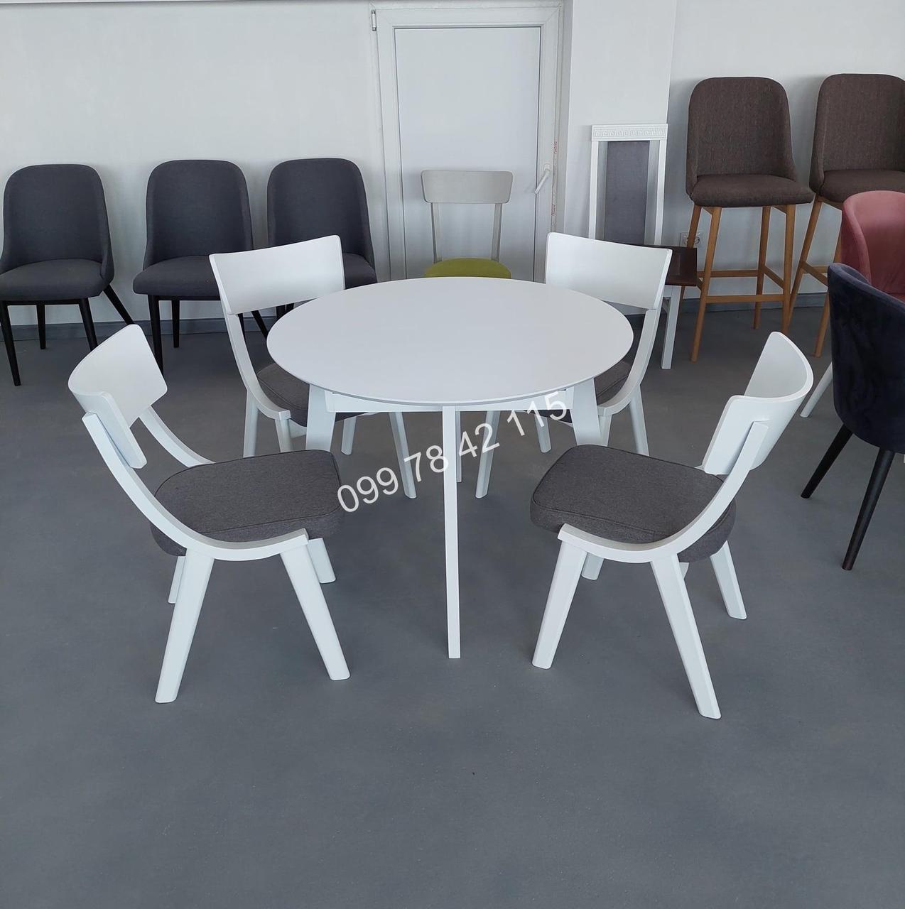 Комплект обідній стіл Марс стільці Діран, фото 1