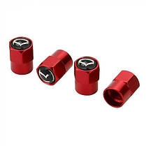 Ковпачки на ніпель для авто Mazda Alitek Short Red (4 шт.), фото 3