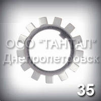 Шайба 35 DIN 5406 (ГОСТ 8530-90, ГОСТ 8725-83) стопорна багатолапчаста МВ7