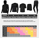 Чоловічий комплект Одягнений X-Shadow 5 в 1 для бігу, фітнесу, тренувань і спорту XL (5BI1XL), фото 8