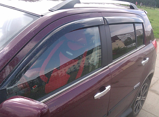 Дефлектори вікон Geely MK Cross 2010 -> Вітровики на Geely MK Cross 2010