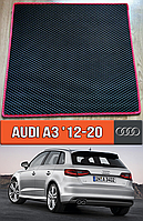 ЄВА килимок в багажник Ауді А3 2012-2020 хетчбек. EVA килим багажника на Audi A3
