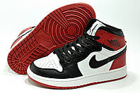 Кроссовки унисекс Найк Air Jordan 1, Черный/Белый/Красный