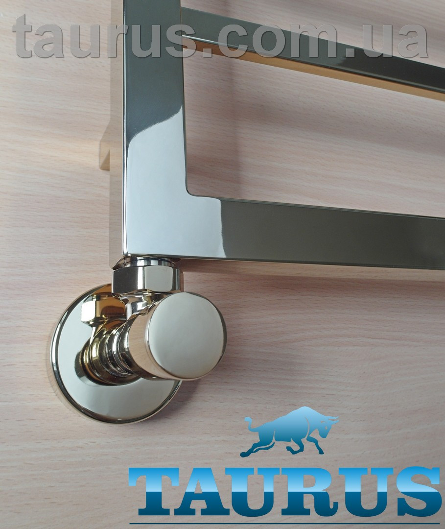 Золоті крани кутові циліндричні ThermoPulse Classic Gold 1/2" для рушникосушок