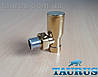 Золоті крани кутові циліндричні ThermoPulse Classic Gold 1/2" для рушникосушок, фото 3