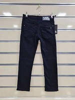 Качественные (школьные) брюки черного цвета (стрейч коттон) для мальчиков 146