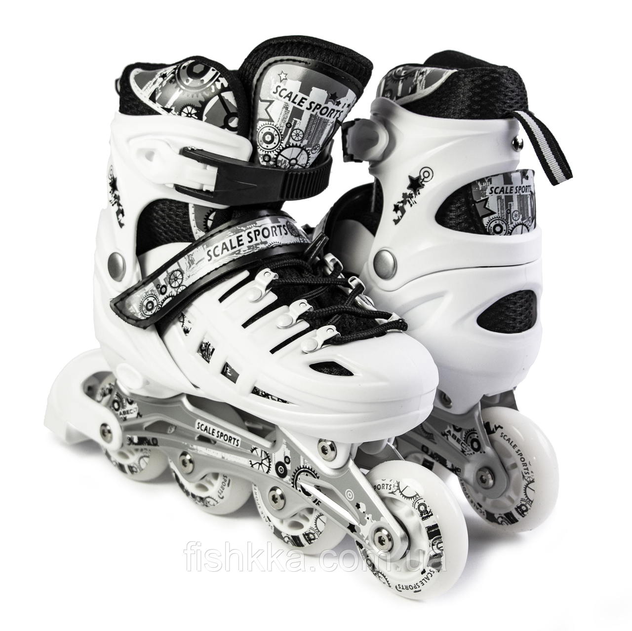 Ролики SCALE SPORTS WHITE LF 905, розмір 29-33, 34-37