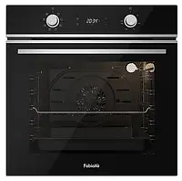 Черная электрическая духовка для кухни встраиваемая Fabiano FBO 640 Black, 72 литра, 8 режимов 8141.504.0882