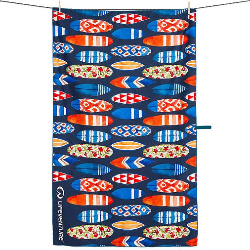 Рушник Lifeventure Soft Fibre Printed 150 x 90 см Surfboards Giant, фото 1