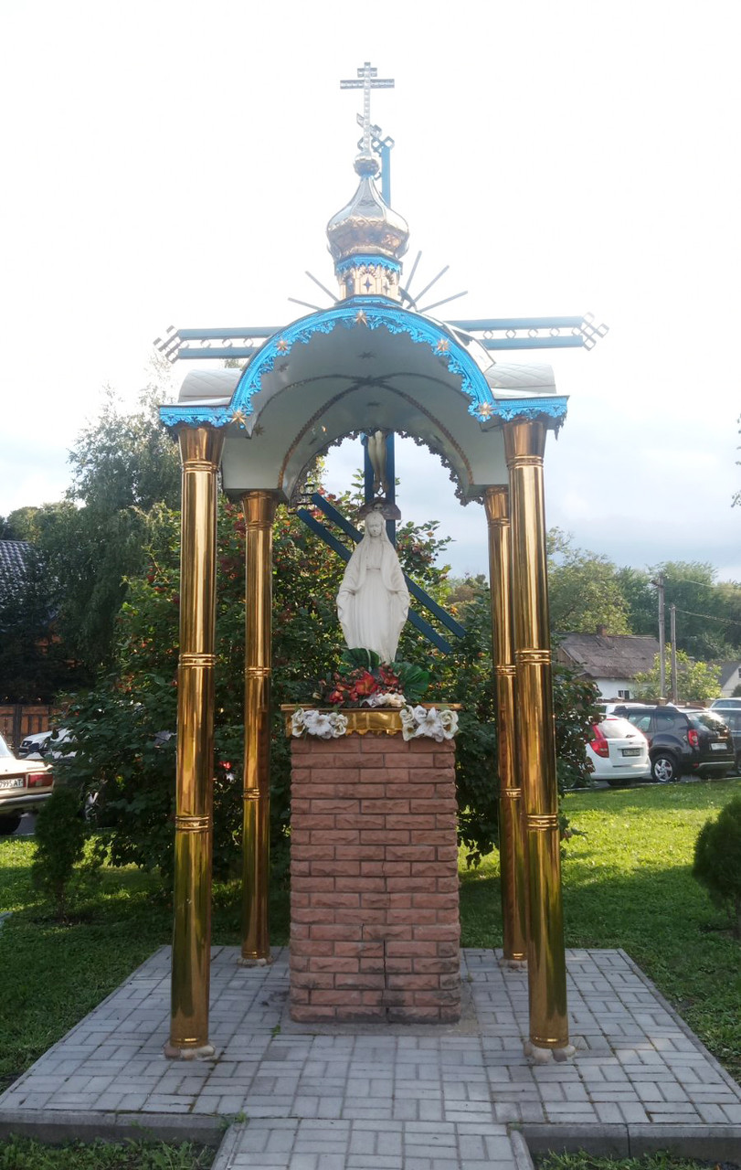 Каплиця з колонами, куполом і хрестом, розмір 100х100см, фото 1