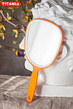 Дзеркало косметичне овальне з ручкою апрікот TITANIA art.1530L, фото 5