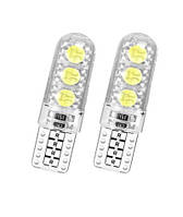 Светодиодная лампа Т10 W5W 6 SMD 5050 стробоскоп 12V Белая silicone FLASH