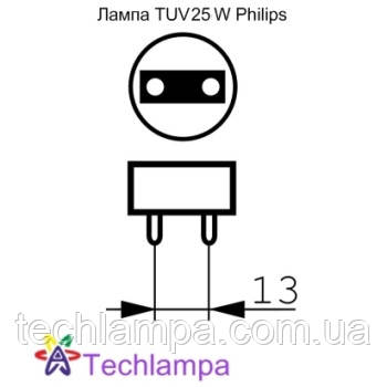 Лампа бактерицидна TUV 25W Philips