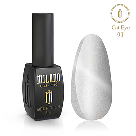 ГЕЛЬ ЛАК CAT EYES CRYSTAL MILANO 8 МЛ № 01