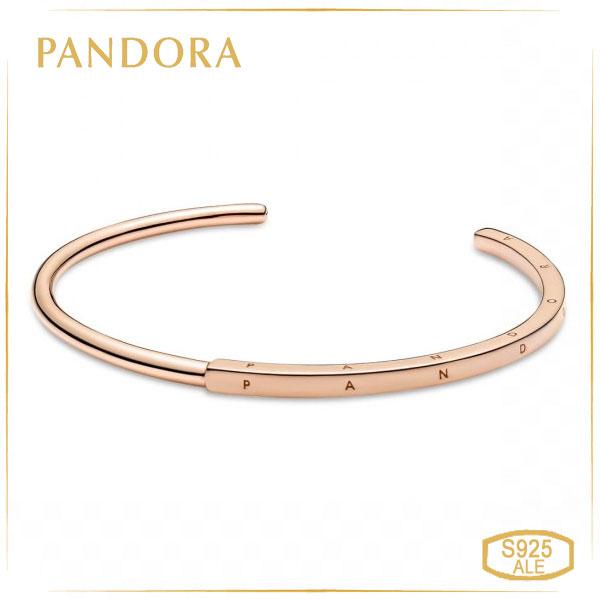 Пандора Браслет-бэнгл открытый Логомания Pandora Rose (16 см) 589493C00