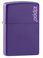 Зажигалка Zippo Purple Matte Lighter Zippo Logo