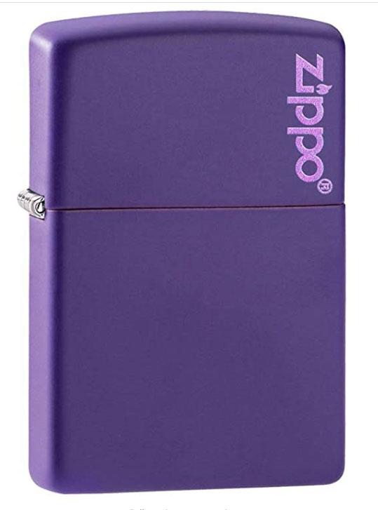 Запальничка Zippo Purple Matte Zippo Lighter Logo Оригінал