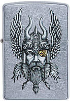 Запальничка Zippo Viking Warrior Design Street Chrome Оригінал