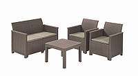 Набор мебели Emma 2 seater set бежевый Keter