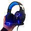 Ігрові навушники Kotion Each G2000 з мікрофоном та підсвіткою геймерські навушники сині, фото 3