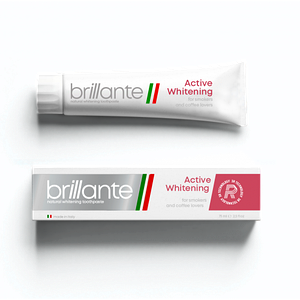 Зубна паста для курців і поціновувачів кави Brillante Active Whitening 75мл