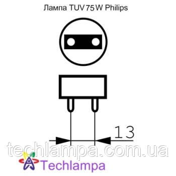 Лампа бактерицидна TUV 75W HO Philips