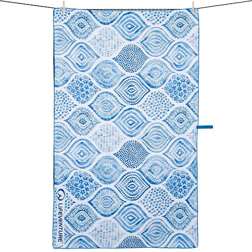 Рушник Lifeventure Soft Fibre Printed 150 x 90 см Santorini Giant, фото 1