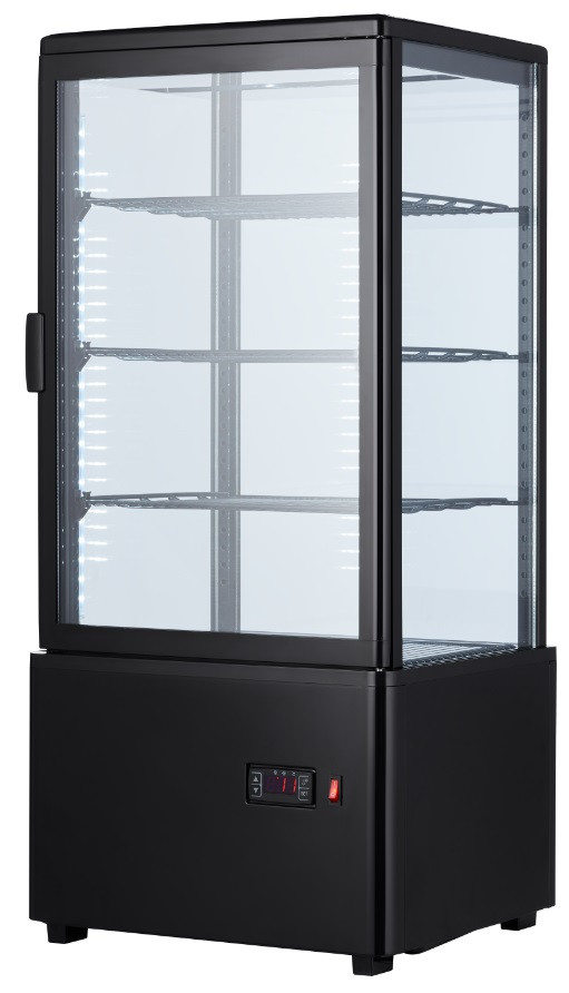 Шафа-вітрина холодильна EWT INOX RT78B black
