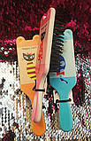 Гребінець щітка для волосся NEO hair/компактний гребінець для волосся в сумочку з вушками котика, фото 3