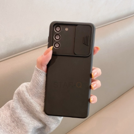 Чохол бампер матовий зі шторкою для камери Xiaomi Redmi Note 10 4G Колір Чорний