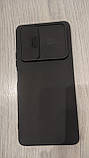 Чохол бампер матовий зі шторкою для камери Xiaomi Redmi Note 10 4G Колір Чорний, фото 2