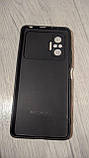 Чохол бампер матовий зі шторкою для камери Xiaomi Redmi Note 10 4G Колір Чорний, фото 3