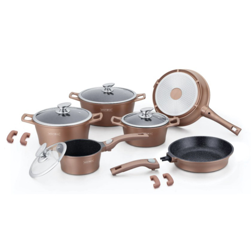 Набір посуду для кухні Royalty Line RL-ES2014M 14 предметів Copper S